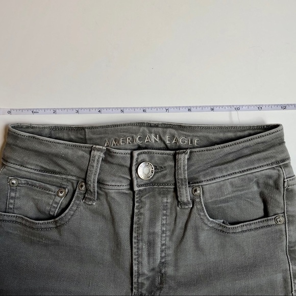 AE | Stuper Stretch Hi-rise Grey Jegging - Picture 9 of 13